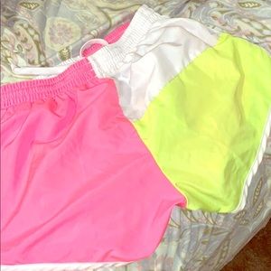 Pink & yellow shorts